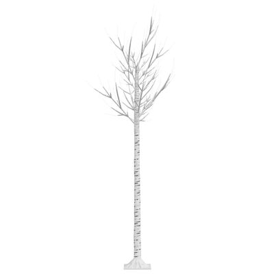 vidaXL Božično drevesce s 180 LED lučkami 1,8 m toplo belo vrba