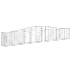 vidaXL Obokana gabonska ko&scaron;ara 400x30x60/80 cm pocinkano železo