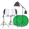 vidaXL Komplet za foto studio z lučmi in ozadjem