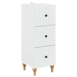 vidaXL Predalna omara Bela 33 x 34,5 x 90 cm Inženirski les