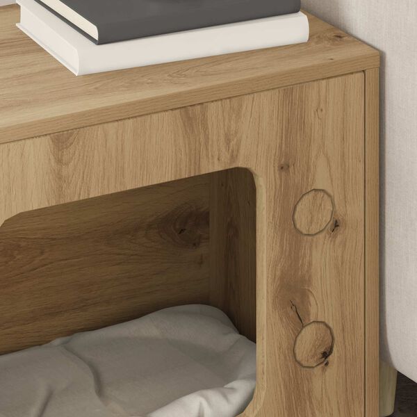 vidaXL Mačja hi&scaron;a Oreh 51 x 30 x 52 cm Konstruiran les