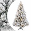 vidaXL Umetno Zložljivo Božično Drevo 180 cm 300 LED Toplo bela