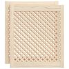 vidaXL Vrata za omarico z mrežico 2 kosa 59,5x69 cm trdna borovina