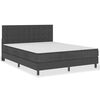 vidaXL Boxspring postelja temno siva iz blaga 180x200 cm