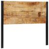 vidaXL Naglavna deska 120 cm trden mangov les in železo