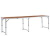 vidaXL Zložljiva miza za kampiranje iz aluminija 240x60 cm