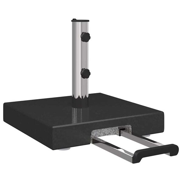 vidaXL Podstavek za senčnik Črna 41 x 41 x 37 cm Granit