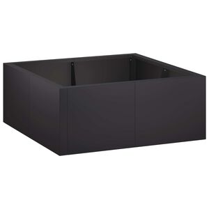 vidaXL Zadrževanje stene 4 kos 100 x 100 x 30 cm Jeklo Črna