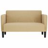 vidaXL Loveseat kavč sivo-zelena 109 cm velur tkanina