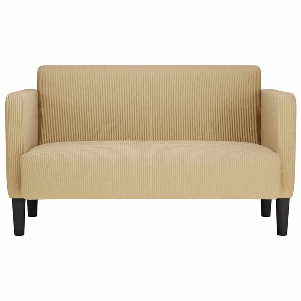 vidaXL Loveseat kavč sivo-zelena 109 cm velur tkanina