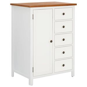 vidaXL Garderobna omara 76x52x105 cm trdna hrastovina