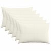 vidaXL Prevleka za blazino 6 kos ALMELO Krem 30 x 50 cm korduroy