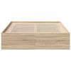 vidaXL Posteljni okvir sonoma hrast 160x200 cm