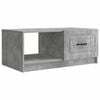 vidaXL Klubska miza Betonsko siva 90 x 50 x 37 cm Inženirski les