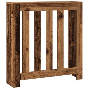 vidaXL Pokrov za radiator starinski les 78x20x82 cm inženirski les