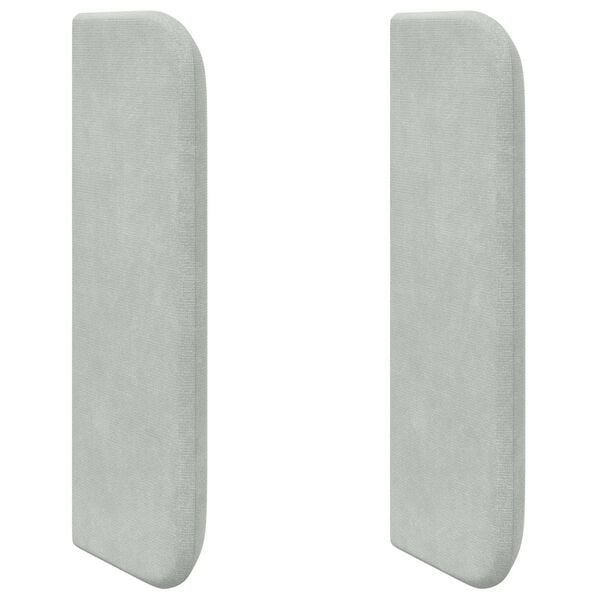 vidaXL U&scaron;esni vzglavnik Svetlo siva 40,5 x 40,5 x 4 cm Žamet