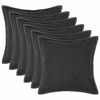 vidaXL Prevleka za blazino 6 kos HOUTEN Temno siva 55 x 55 cm Boucl&eacute;