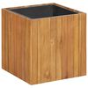 vidaXL Visoka greda z loncem 43,5x43,5x44 cm trden akacijev les