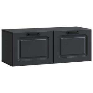 vidaXL Omarica za TV, ki jo lahko montira&scaron; na steno Črna