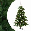 vidaXL Umjetno božično drevo z okrasnimi kroglami 120 cm 150 LED