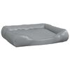 vidaXL Pasja postelja svetlo siva 120x100x27 cm umetno usnje