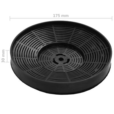 Ogleni filtri za kuhinjsko napo 2 kosa 175x30 mm