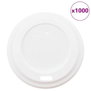 vidaXL Papirnati pokrovčki za kavne skodelice &Oslash;60 mm 4oz 1000 kosov beli plastični
