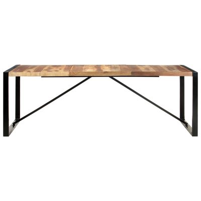 vidaXL Jedilna miza 220x100x75 cm trden les s finišem iz palisandra
