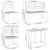 vidaXL Vrtnik Bistro Set 6 pcs Rjava Trden akacijev les