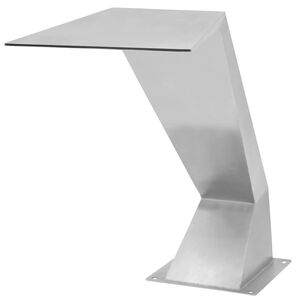 vidaXL Vodni slap za bazen iz nerjavečega jekla 64x30x52 cm srebrn