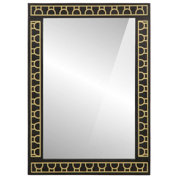 vidaXL Kopalniško ogledalo 50x70x2,5 cm trden mangov les in steklo