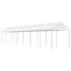 vidaXL Paviljon s streho bel 15,61x2,28x2,69 m polietilen
