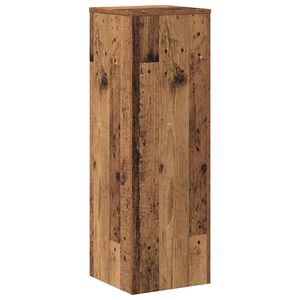 vidaXL Stojalo za rastline starinski les 33x33x100 cm inž. les