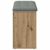 vidaXL Lavica za čevlje Artisan Oak 102x32x50 cm Inženirski les