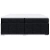 vidaXL Box spring postelja z vzmetnico črn 200x200 cm blago
