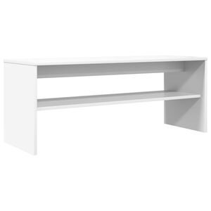 vidaXL TV omarica 100 x 35 x 40 cm Bela Inženirski les
