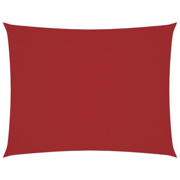 vidaXL Senčno jadro oksford blago pravokotno 3,5x5 m rdeče