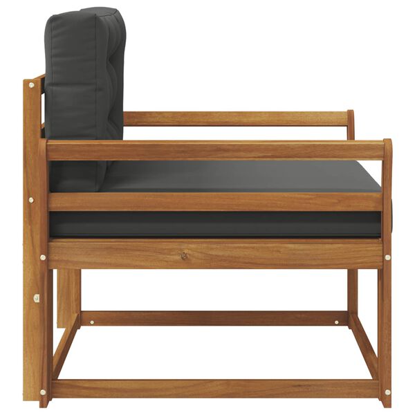 vidaXL Srednji zunanji kavč Masiven les akacije Naravna