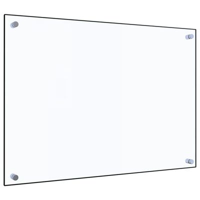 vidaXL Kuhinjska zaščitna obloga prozorna 70x50 cm kaljeno steklo