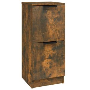 vidaXL Komoda dimljeni hrast 30x30x70 cm konstruiran les