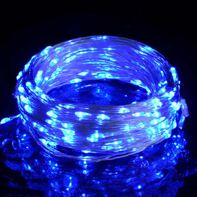 vidaXL LED lučke s 150 LED diodami modre 15 m