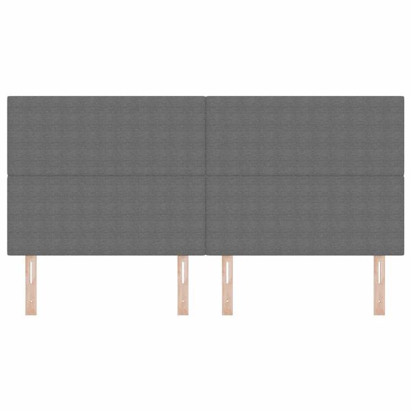 vidaXL Vzglavje z vzglavjem Svetlo siva 200 cm Umjetno usnje