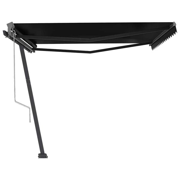 vidaXL Prostostoječa avtomatska tenda 450x300 cm antracitna