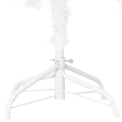 vidaXL Umetna novoletna jelka z realističnimi iglicami bela 120 cm