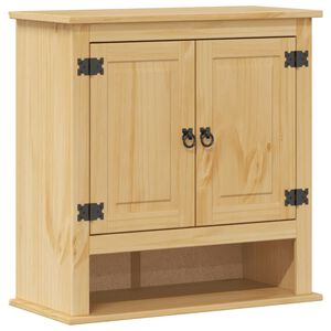 vidaXL Kopalni&scaron;ka stenska omarica Corona 70x33x71,5 cm trdna borovina