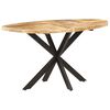 vidaXL Jedilna miza 140x80x75 cm trden mangov les