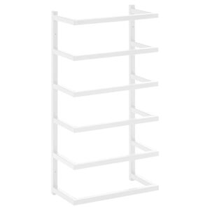 vidaXL Stojalo za brisače belo 24x12x48 cm jeklo