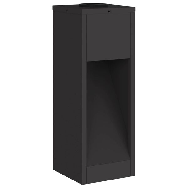 vidaXL Sončna LED svetilka za pot 2 pcs Črna Medenina