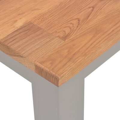vidaXL Jedilna miza 120x60x74 cm trdna hrastovina