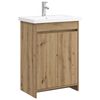 vidaXL Komplet pohi&scaron;tva za kopalnico Artisan hrast 61 x 40 x 84,5 cm